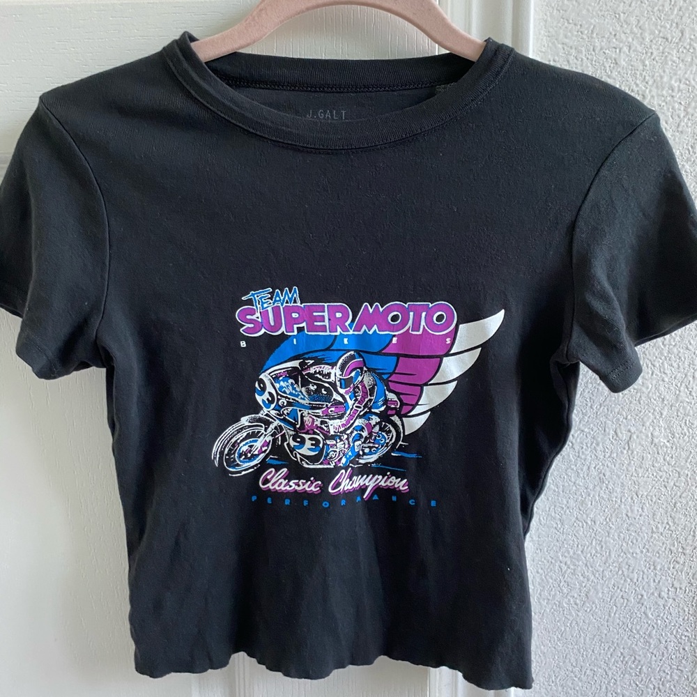 black small baby tee